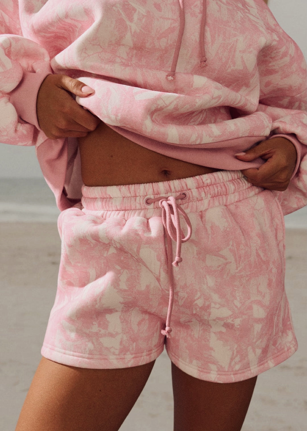 woodlands camo two piece set PINK